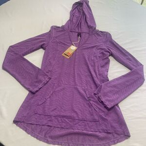 NWT Prana Dewberry Angie Mesh Hoodie Size Medium New